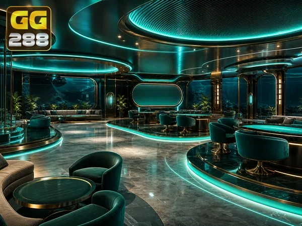 Gambar meja live casino gg288 dengan suasana permainan interaktif