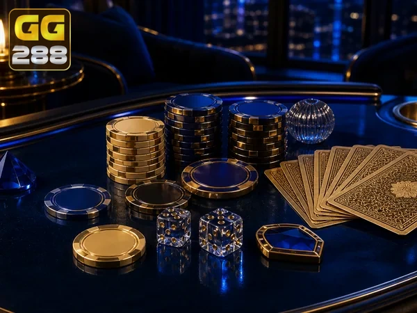 Contoh layar taruhan dan pilihan kartu pada Jacks or Better gg288